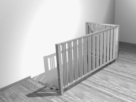 Grzejnik-barierka schodów